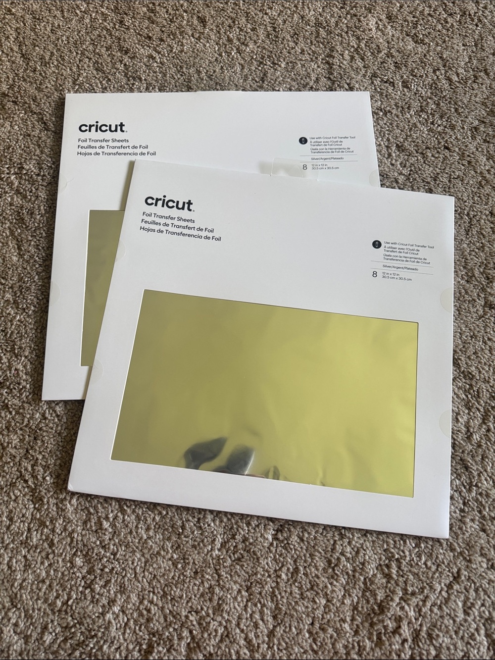 Cricut Silver Foil Transfer Sheets - (2 Packs)